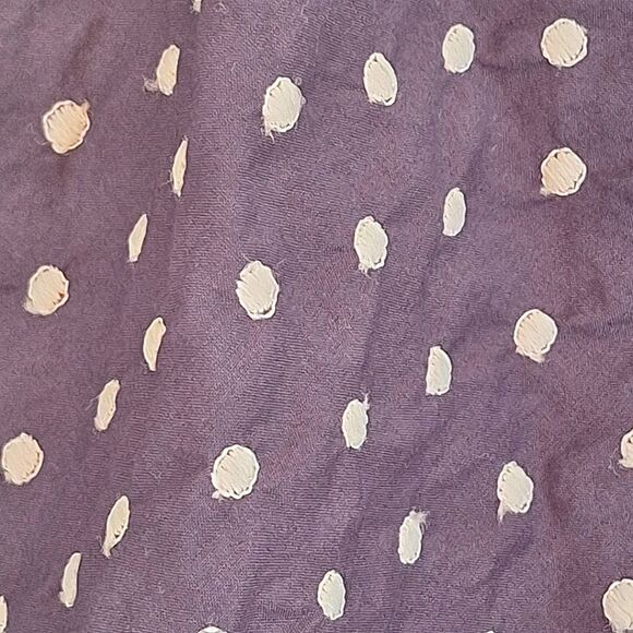 TALISMAN Gaia Dress Navy Blue 100% Cotton Lined Pockets Tie Back Embroidery  L - Picture 14 of 16